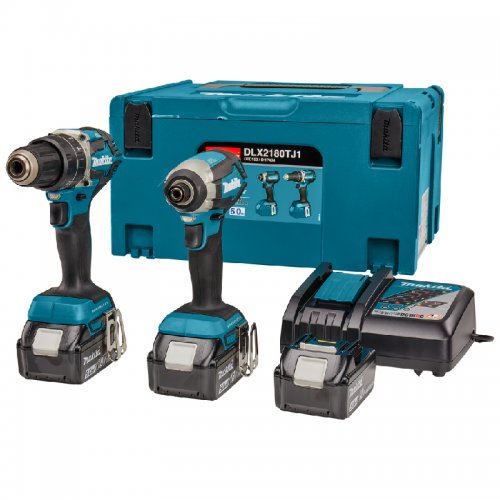 MAKITA Aku sada DHP484+DTD153 Li-ion LXT 18V/5,0Ah DLX2180TJ1