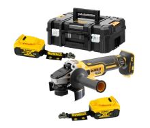 DEWALT Aku úhlová bruska 18V 125mm, 2x 5Ah, bez nabíječky, TSTAK DCG406P2LRT DEWALT Aku úhlová bruska 18V 125mm, 2x 5Ah, bez nabíječky, TSTAK DCG406P2LRT