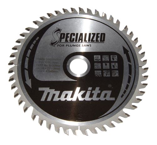 MAKITA kotouč pilový dřevo SPECIALIZED 160x2.2x20 mm 48 zubů pro ponorné pily B-32998