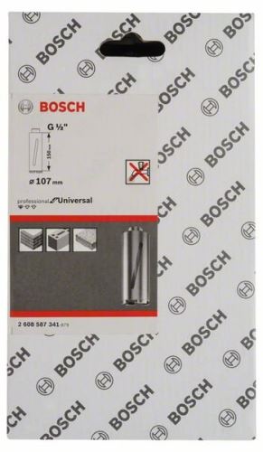 BOSCH Diamantová vrtací korunka pro vrtání za sucha G 1/2" 107 mm, 150 mm, 6 segmentů, 7 mm 2608587341