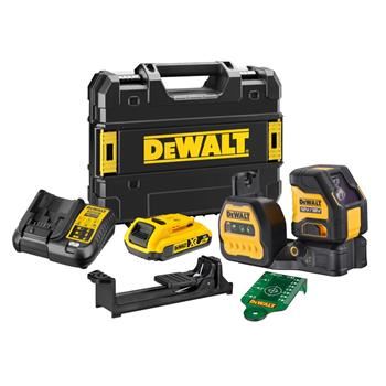 DeWALT zelený křížový laser DCE088D1G18