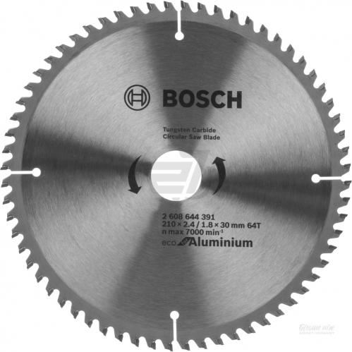 BOSCH Pilový kotouč Eco for Aluminium 210x2.4/1.8x30 64T 2608644391