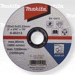 MAKITA kotouč řezný ocel 125x2.5x22.23 mm A-85313