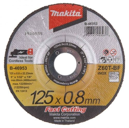 MAKITA kotouč řezný nerez 115x0.8x22 mm B-46947