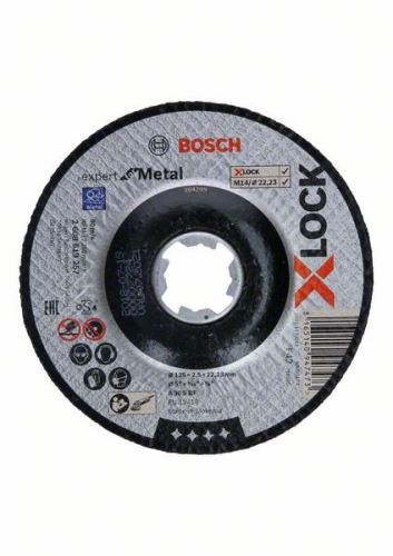 BOSCH X-LOCK Prolomený řezací kotouč Expert for Metal systému 125×2,5×22,23 A 30 S BF, 125 mm, 2,5 mm 2608619257