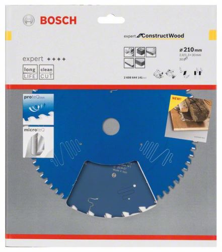 BOSCH Pilový kotouč Expert for Construct Wood 210 x 30 x 2,0 mm, 30 2608644141