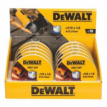 DeWALT Sada řezných kotoučů na nerez, 115 x 1 mm (10 ks) DT3506