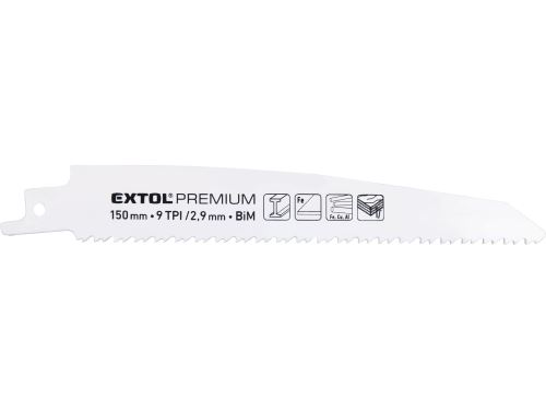 EXTOL PREMIUM plátky do pily ocasky 3ks, 150x22x1,6mm, Bi-metal 8806203