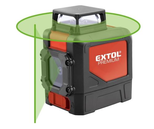 EXTOL Premium Laser zelený liniový, křížový samonivelační 8823307