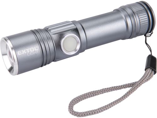 Extol svítilna 280lm, zoom, USB nabíjení, XPE LED 43141