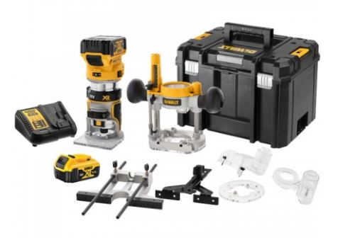 DeWALT Aku kombinovaná frézka 18V 2x5,0Ah DCW604P2