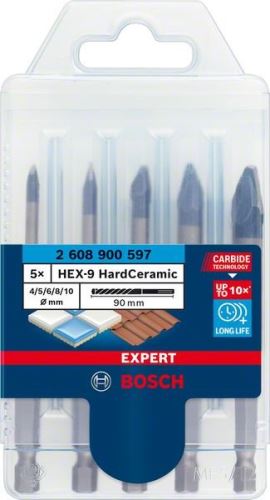 BOSCH EXPERT sada 5ks HEX-9HardCeramic 4/5/6/8/10 2608900597