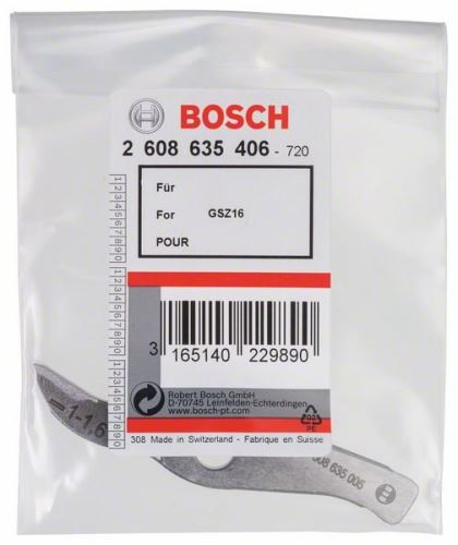 BOSCH Nůž rovný k GSZ 160-rovný řez do 1.6mm 2608635406