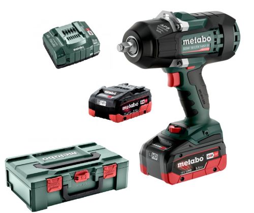 Metabo akumulátorový rázový utahovák SSW 18 LTX 1450 BL, 18V/2x5,5Ah - 602401660