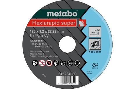 METABO Řezný kotouč Flexiarapid super 125x1.2x22.23 Inox, TF 41 616234000