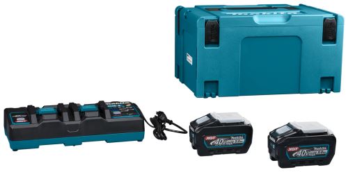 MAKITA sada Li-ion XGT 40V 2 ks BL4050F+1 ks DC40RB+1 ks Makpac 191U13-9