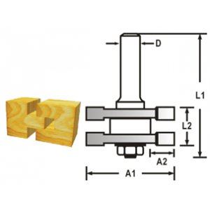 MAKITA Pérová fréza s ložiskem stopka 12 mm,41x19x71 mm D-48935