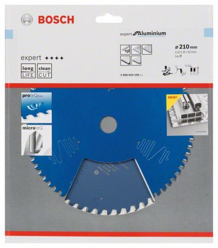 BOSCH Pilový kotouč Expert for Aluminium 210 x 30 x 2,6 mm, 54 2608644109