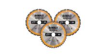 Dewalt Sada 3 ks pilových kotoučů 216x30mm DT1962 Dewalt Sada 3 ks pilových kotoučů 216x30mm DT1962