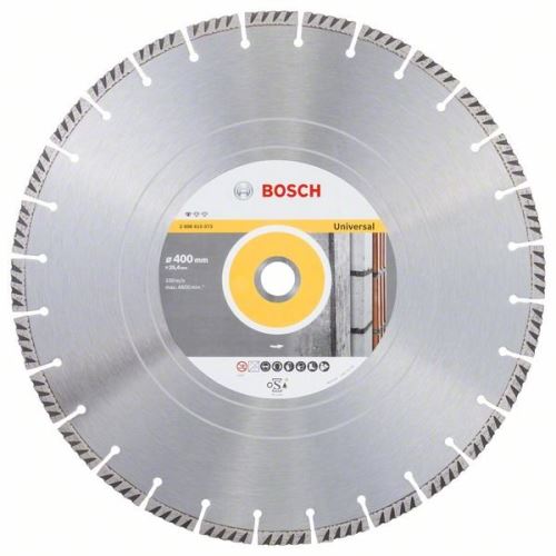 BOSCH Diamantový dělicí kotouč Standard for Universal 400 × 25,4 400x20x3.2x10mm 2608615073