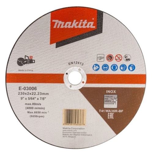 MAKITA kotouč řezný nerez 230x2.0x22.23 mm E-03006