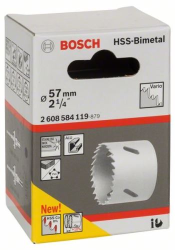 BOSCH Děrovka HSS-bimetal pro standardní adaptér 57 mm, 2 1/4" 2608584119