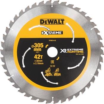 DeWALT Pilový kotouč (ideální pro pily FLEXVOLT), 305 x 30 mm, 42 zubů DT99574