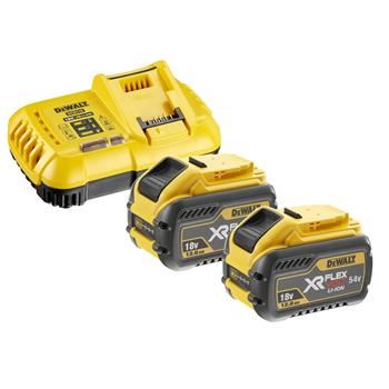 DeWALT 18/54V 2x 12,0Ah FLEXVOLT akumulátor + nabíječka DCB118Y2