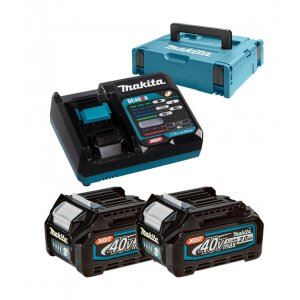 MAKITA sada Li-ion XGT 40V 2 ks BL4020+1 ks DC40RA+1 ks Makpac 191V07-0