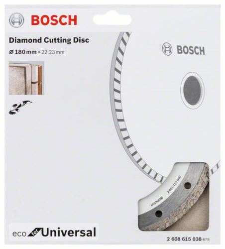 BOSCH Diamantový dělicí kotouč ECO For Universal 180x22.23x2.6x7 2608615038