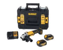 Dewalt Aku úhlová bruska s bezuhlíkovým motorem 18V XR, 125 mm, 2x 4 Ah DCG407M2T Dewalt Aku úhlová bruska s bezuhlíkovým motorem 18V XR, 125 mm, 2x 4 Ah DCG407M2T