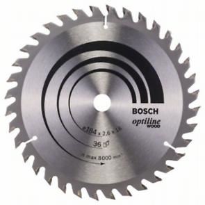 BOSCH Pilový kotouč Optiline Wood 184 x 16 x 2,6 mm, 36 2608640818