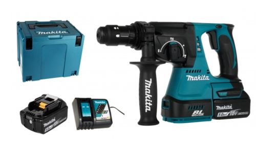 Makita Aku kombinované kladivo Li-ion LXT 18V/5,0Ah, Makpac DHR243RTJ