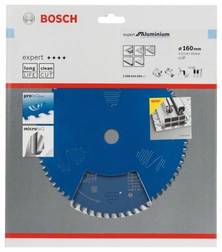 BOSCH Pilový kotouč Expert for Aluminium 160 x 20 x 2,2 mm, 52 2608644094