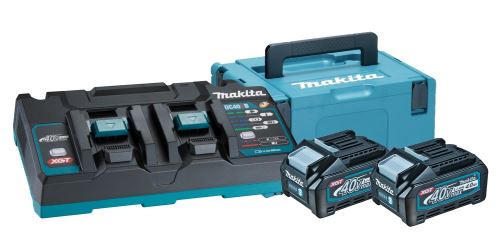 MAKITA sada Li-ion XGT 40V 2 ks BL4040+1 ks DC40RB+1 ks Makpac 191U00-8