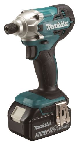 Makita Aku rázový šroubovák 1/4" Li-ion LXT 18V / 5,0 Ah, Makpac DTD156RTJ