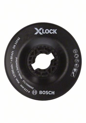 BOSCH X-LOCK Opěrný talíř, hrubý 115 mm, 13 300 ot./min 2608601713