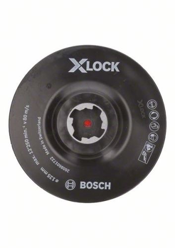 BOSCH X-LOCK Opěrný talíř systému s upínacím systémem se suchým zipem, 125 mm, 12 500 ot./min 2608601722