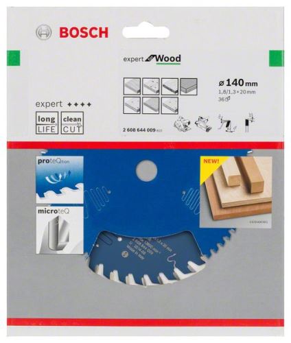 BOSCH Pilový kotouč Expert for Wood 140 x 20 x 1,8 mm, 36 2608644009