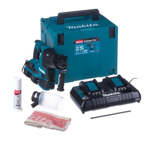 Makita Aku kladivo Li-ion LXT 2x18V/5,0Ah, Makpac DHR280PT2J