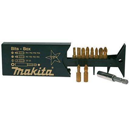 MAKITA sada bitů TIN, nástavec, PH, PZ, plochý 11 ks P-49046