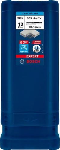 BOSCH EXPERT vrták SDS plus-7X, 10x100x165 30ks 2608900186