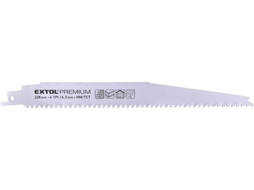 EXTOL PREMIUM plátek do pily ocasky s SK zuby, 228x24x1,25mm 8806301