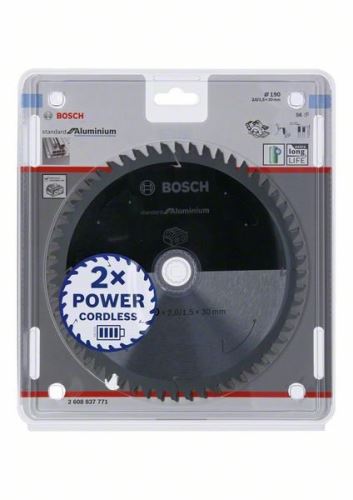 BOSCH Pilový kotouč pro aku pily; Standard for Aluminium 190x30x2/1,5x56T 2608837771