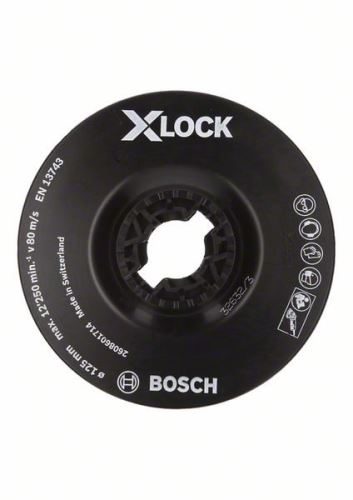 BOSCH X-LOCK Opěrný talíř, jemný 125 mm, 12 500 ot./min 2608601714