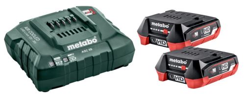 METABO Basic set (nabíječka + akumulátory) 12 V / 2 x LiHD 4.0 Ah 685301000