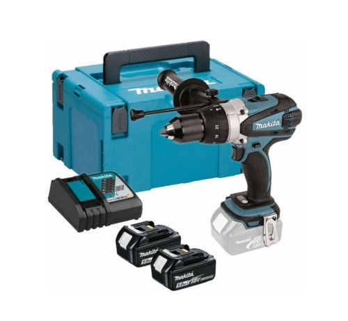 Makita Aku příklepový šroubovák Li-ion LXT 18V/5,0 Ah, Makpac DHP458RTJ