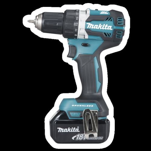 MAKITA Aku bezuhlíkový šroubovák Li-ion 18V, 3,0 Ah,systainer DDF484RFJ