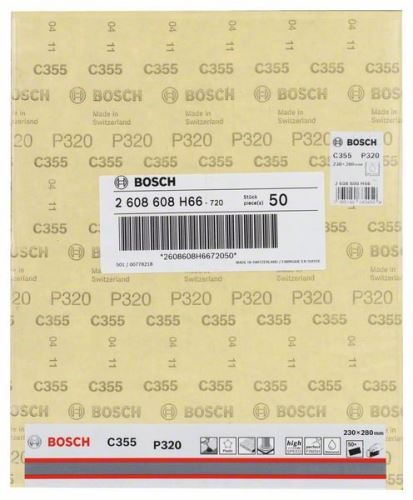 BOSCH Brusný papír C355 230 x 280 mm, 320 2608608H66