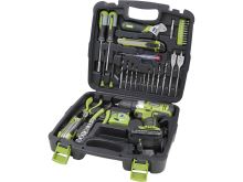 EXTOL CRAFT Vrtací šroubovák aku 12V Li-ion s nářadím 422800